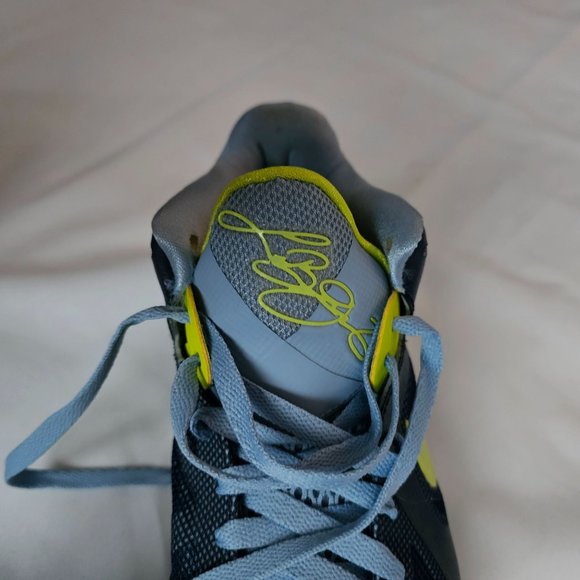 NIKE Lebron 9 Low "Obsidian/Cyber" Basketball Shoe Sneakers Size US 8 - Picture 12 of 16